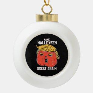 Trumpkin macht Halloween wieder klassisch - Spoo Keramik Kugel-Ornament
