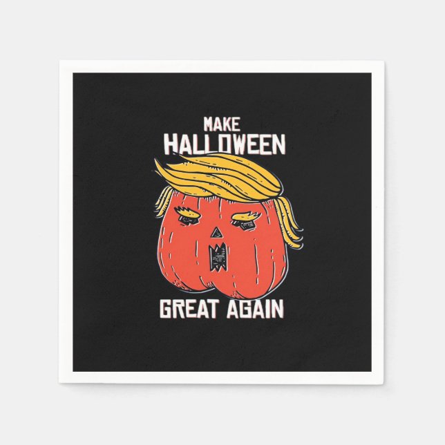 Trumpkin macht Halloween wieder klassisch - Spoo Serviette (Vorderseite)