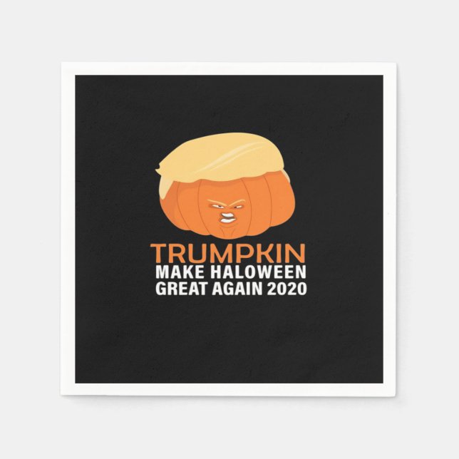 Trumpkin macht Halloween wieder klassisch - Spoo Serviette (Vorderseite)