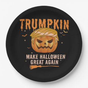 Trumpkin macht Halloween wieder zu einem großen po Pappteller