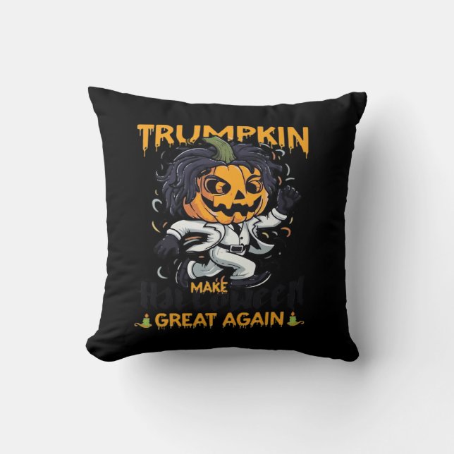 Trumpkin macht Halloween wieder zu Trumpkin-Kosten Kissen (Vorderseite)
