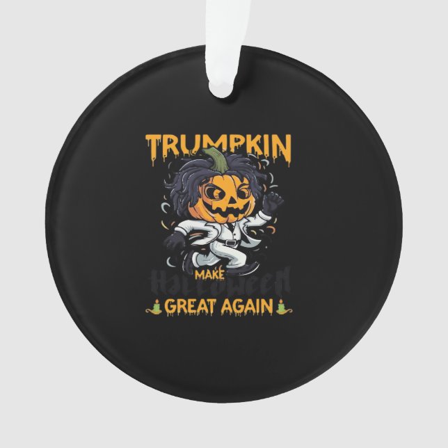 Trumpkin macht Halloween wieder zu Trumpkin-Kosten Ornament (Vorderseite)