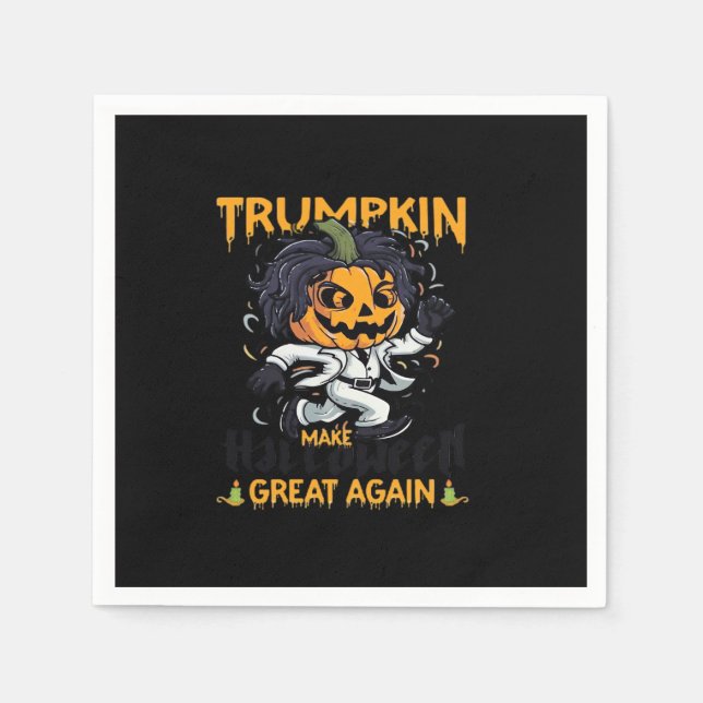 Trumpkin macht Halloween wieder zu Trumpkin-Kosten Serviette (Vorderseite)