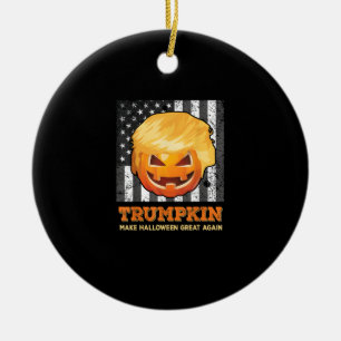 Trumpkin macht Halloween wieder zum Präsidenten Pu Keramik Ornament