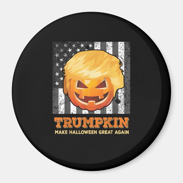 Trumpkin macht Halloween wieder zum Präsidenten Pu Magnet (Vorne)