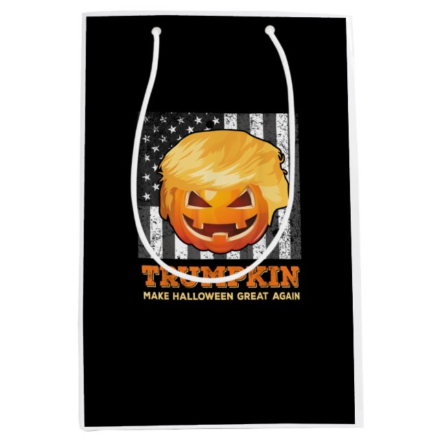 Trumpkin macht Halloween wieder zum Präsidenten Pu Mittlere Geschenktüte (Vorderseite)