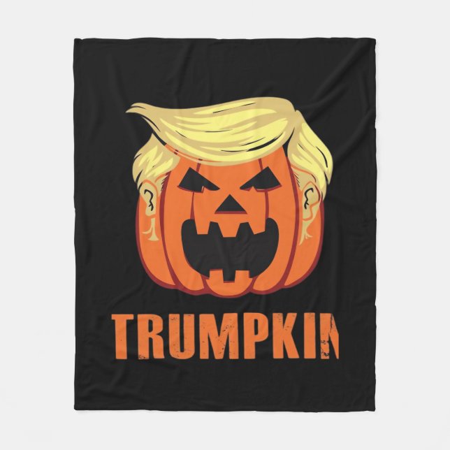 Trumpkin Make Halloween Fleecedecke (Vorderseite)