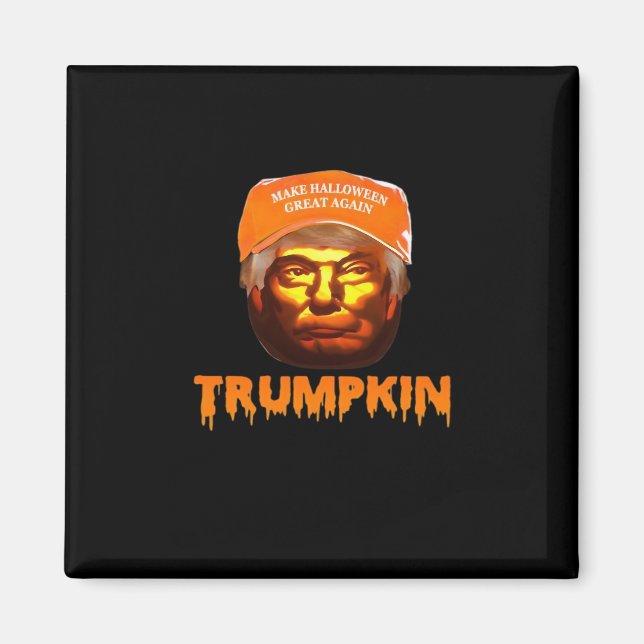 Trumpkin Make Halloween Great Again Sloth Magnet (Vorne)