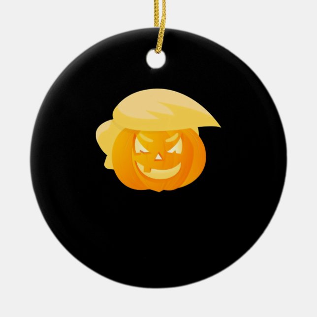 Trumpkin Make Halloween Great Keramik Ornament (Vorne)