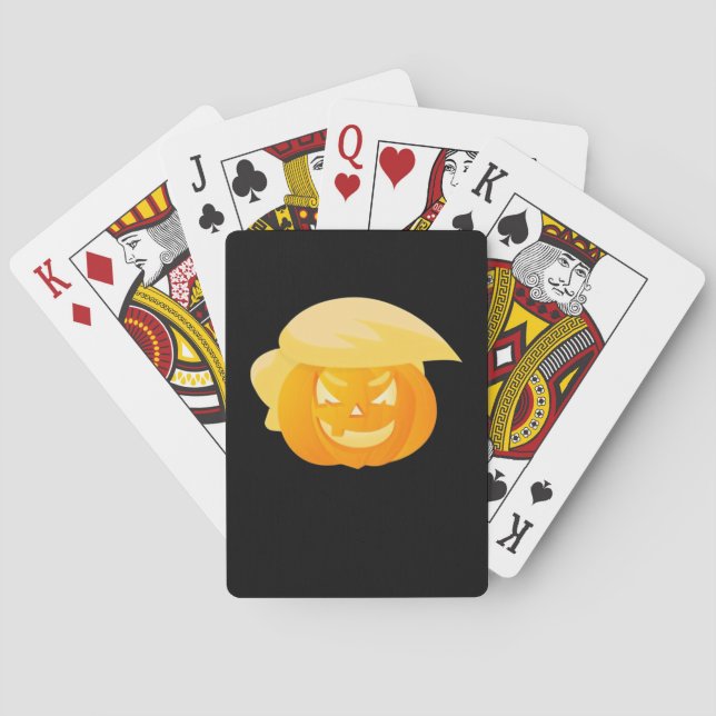 Trumpkin Make Halloween Great Spielkarten (Rückseite)