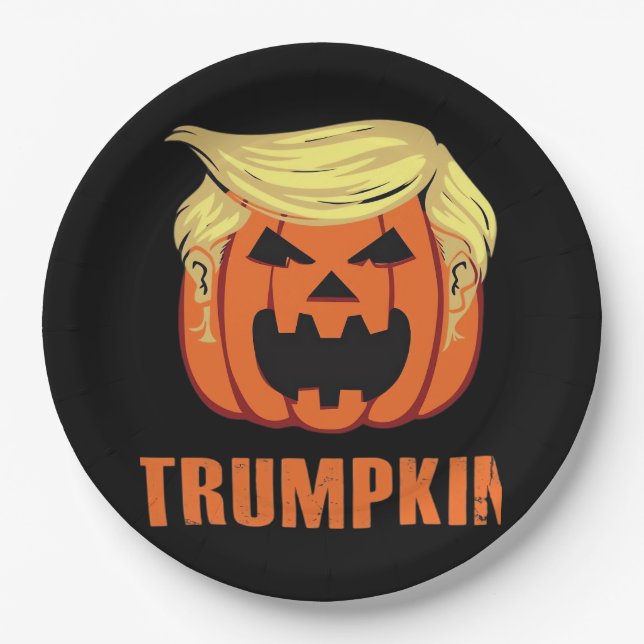 Trumpkin Make Halloween Pappteller (Vorderseite)