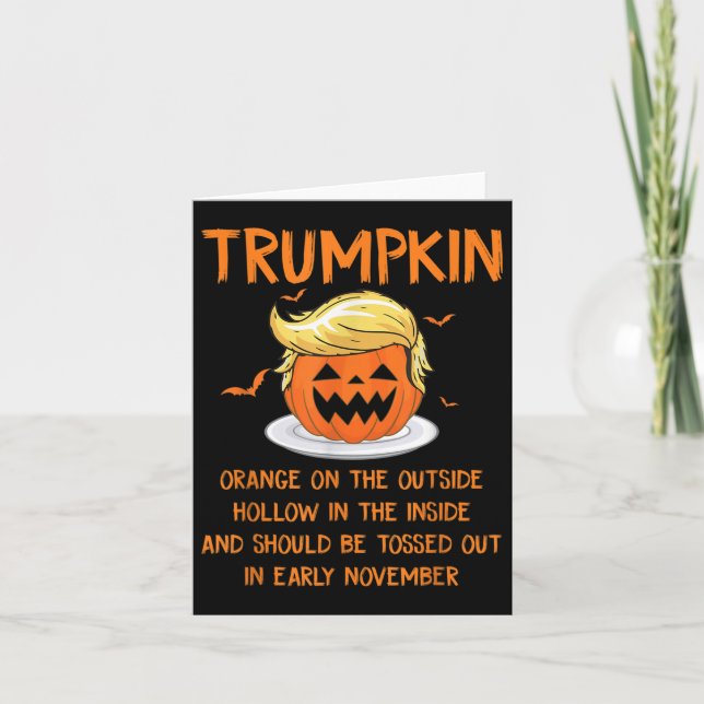Trumpkin Orange auf der äußeren Anti-Trumpf Hallow Karte (Vorderseite)