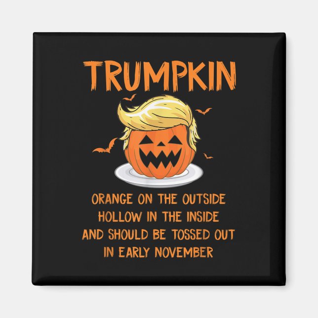 Trumpkin Orange auf der äußeren Anti-Trumpf Hallow Magnet (Vorne)