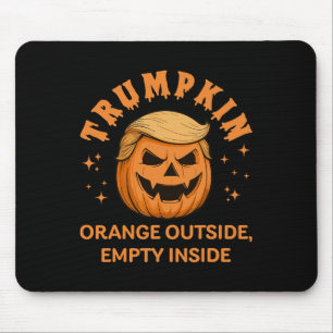 Trumpkin Orange Outside Empty Inside Funny Hallowe Mousepad