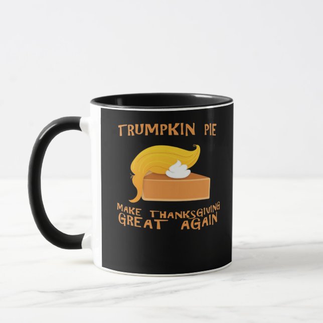 Trumpkin Pie Erntedank Tasse (Links)