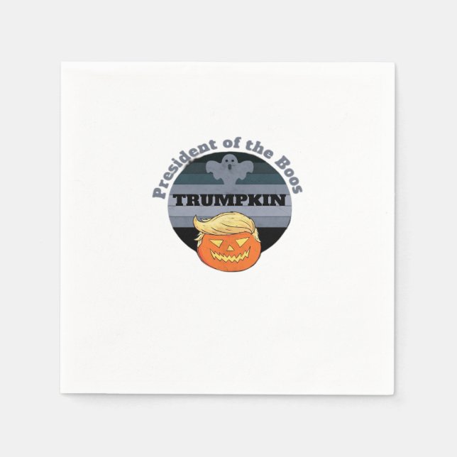 Trumpkin, Präsident des Boos Halloween Serviette (Vorderseite)