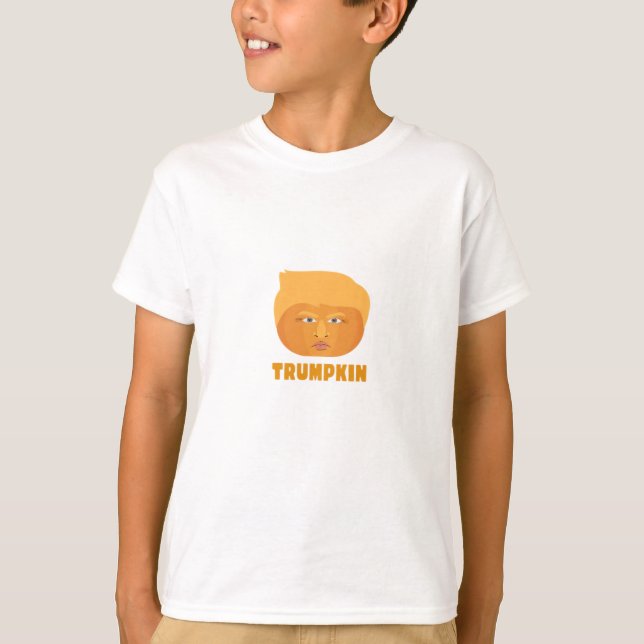 Trumpkin Pumpkin Funny Halloween Design Classic T-Shirt (Vorderseite)
