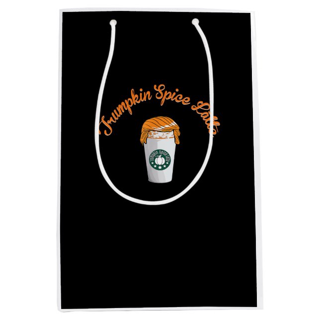 Trumpkin Pumpkin Gewürz Latte Holiday Kaffee Mittlere Geschenktüte (Vorderseite)