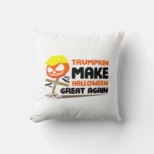 Trumpkin Pumpkin Halloween Classic Kissen (Vorderseite)
