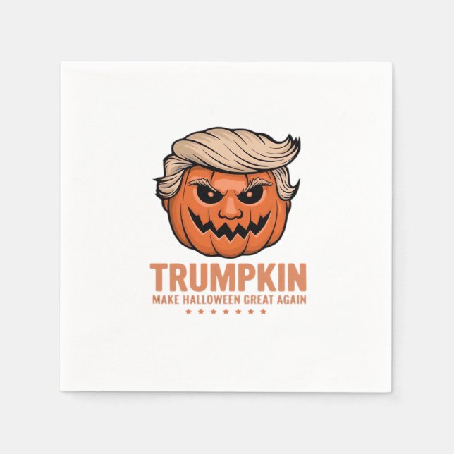 Trumpkin Pumpkin, Halloween Classic Serviette (Vorderseite)
