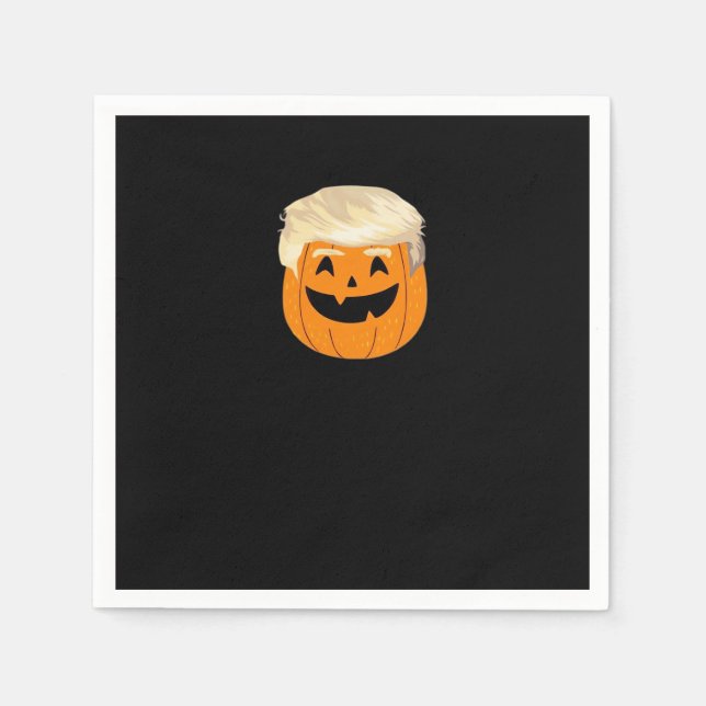 Trumpkin Pumpkin Halloween Classic Serviette (Vorderseite)