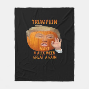 Trumpkin Pumpkin Halloween wieder groß Fleecedecke