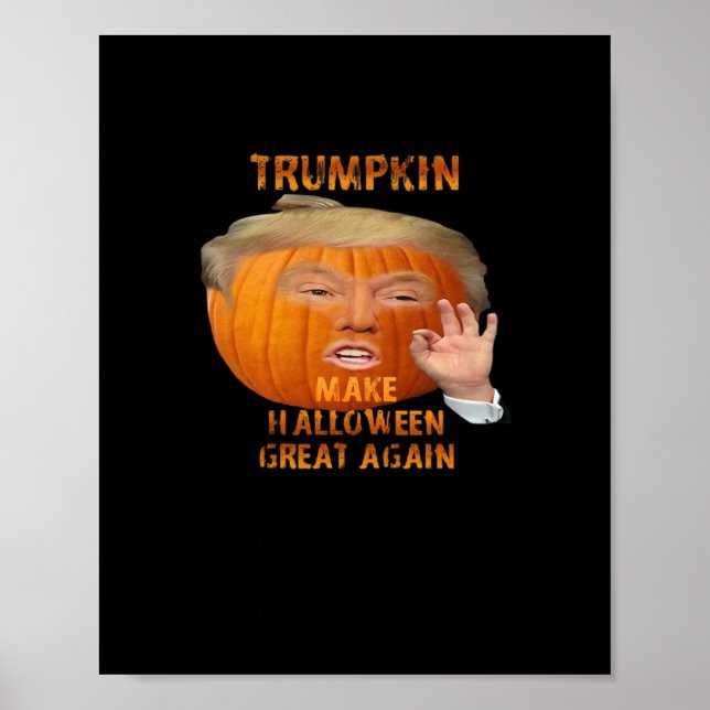 Trumpkin Pumpkin Halloween wieder groß Poster (Vorne)