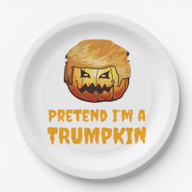 Trumpkin Pumpkin Pappteller (Vorderseite)