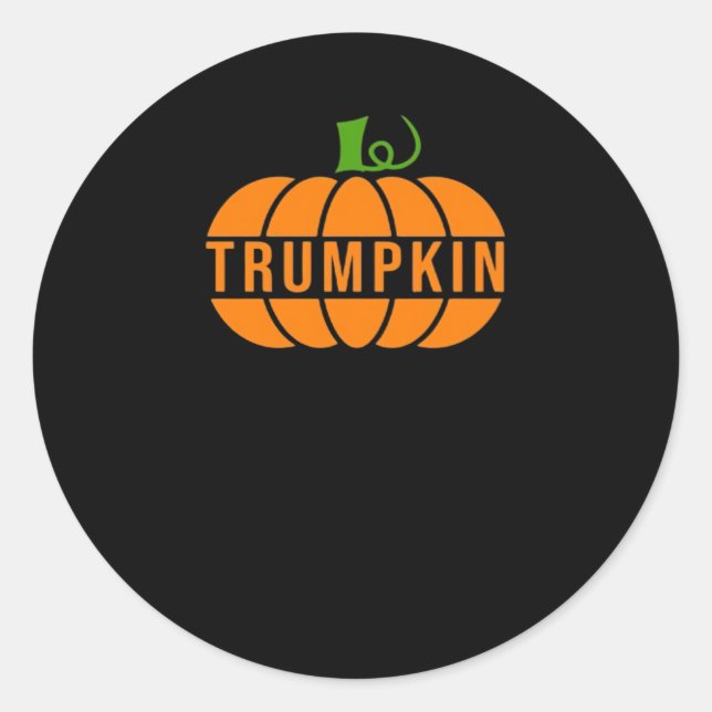 Trumpkin Pumpkin Runder Aufkleber (Vorderseite)
