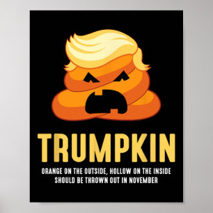 Trumpkin Scheiße Lustig Anti-trump Halloween  Poster