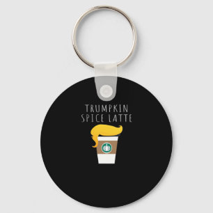 Trumpkin Spice Latte Funny Donald Joke Pumpkin Spi Schlüsselanhänger