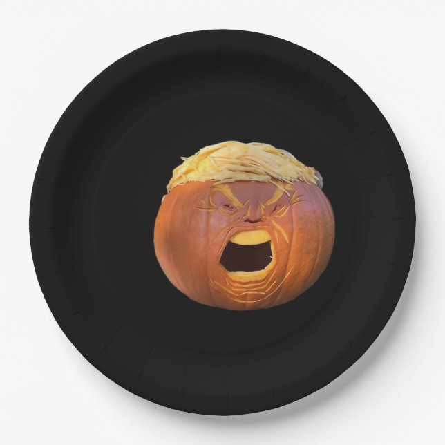 Trumpkin - Trendiges Design Pappteller (Vorderseite)