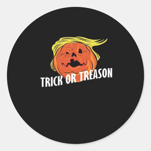 Trumpkin - Trick oder Verrat Halloween Runder Aufkleber (Vorderseite)