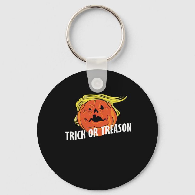 Trumpkin - Trick oder Verrat Halloween Schlüsselanhänger (Vorderseite)