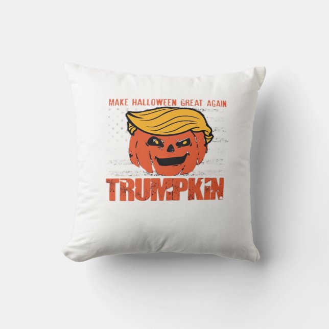 Trumpkin USA machen Halloween wieder großartig Kissen (Vorderseite)