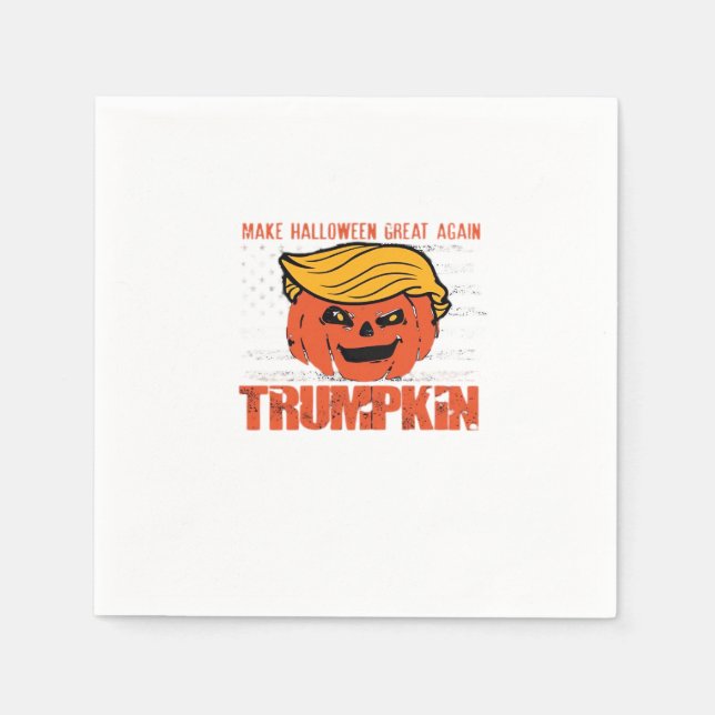 Trumpkin USA machen Halloween wieder großartig Serviette (Vorderseite)
