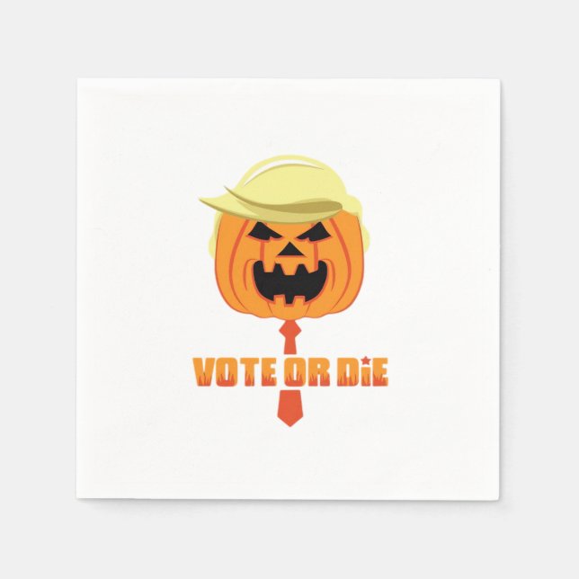 Trumpkinklassiker zu Halloween Serviette (Vorderseite)