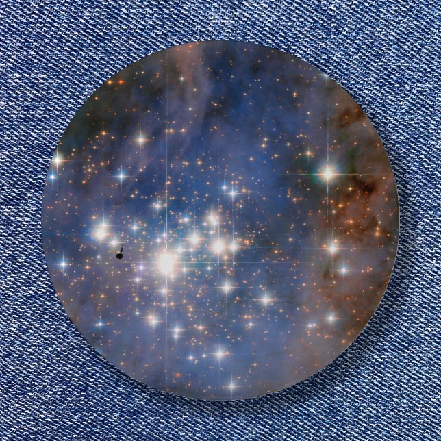 Trumpler 14 Weltraumfoto Button (Space Photo Blue Image)
