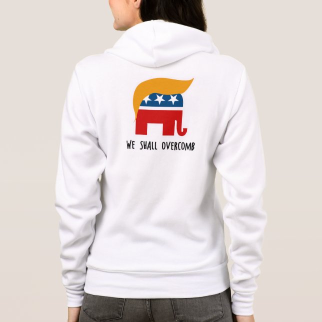 Trumplican - wir sollen Overcomb Hoodie (Rückseite)