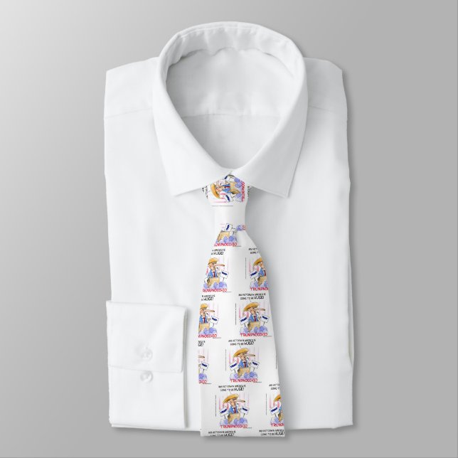 Trumpnocchio Funny Donald Trump Necktie Krawatte (Gebunden)