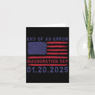 Trumps Amtseinführung - Schild 2025 - Ende eines F Karte