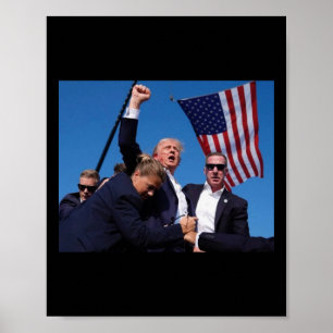 Trumps Angriff auf Trump im Kampf für Amerika - Tr Poster
