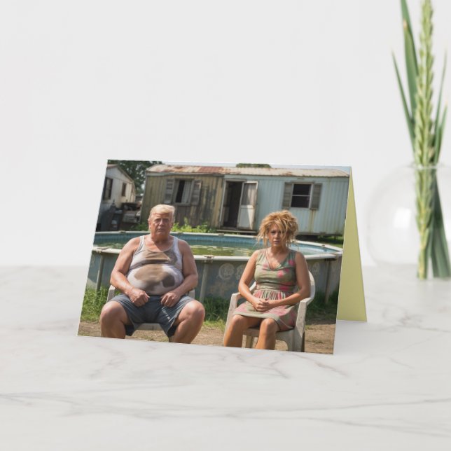 Trumps at Home Greeting Card 2 Feiertagskarte (Vorderseite)