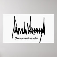 Trumps Autographenposter