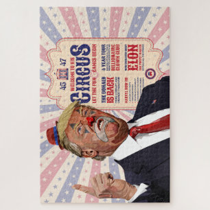 Trumps Clown Show Circus - Vintage Poster Design Puzzle