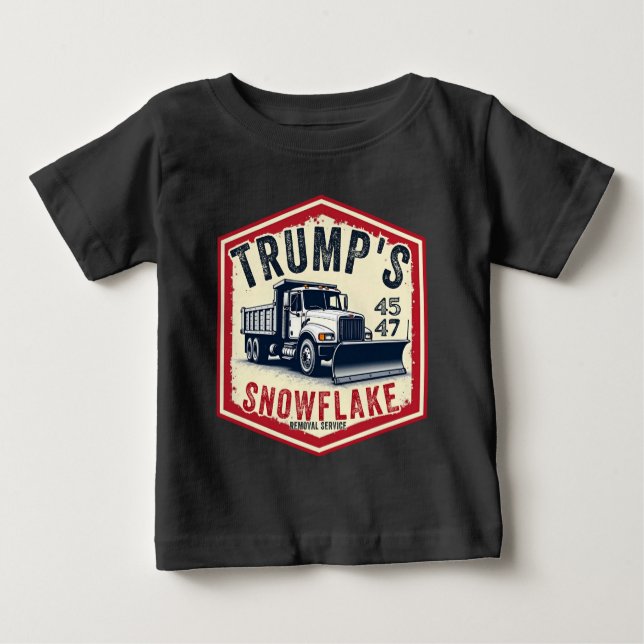 Trumps Dienst zur Entfernung von Schneeflocken - W Baby T-shirt (Vorderseite)