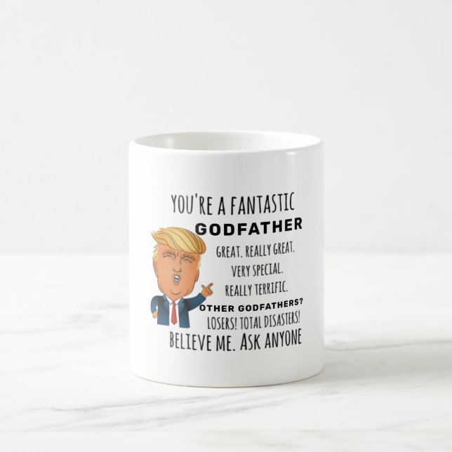 Trumps Godvater lustiges Geburtstagsgeschenk Kaffeetasse (Mittel)