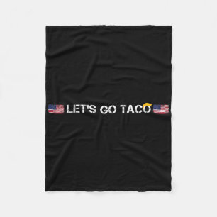 Trumps Immer Weglaufen Taco Lustig Los Taco Fleecedecke