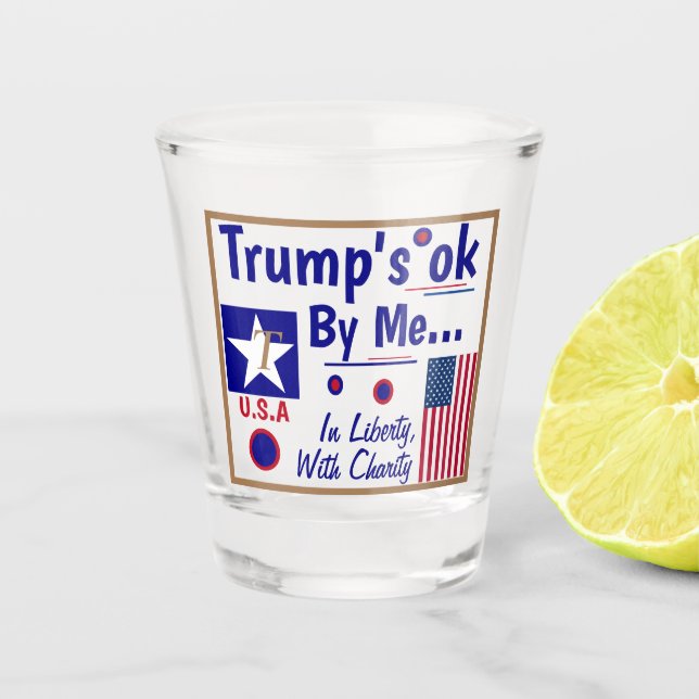 Trumps in Ordnung für mich! Trump 2020 schoss Glas (Vorderseite)