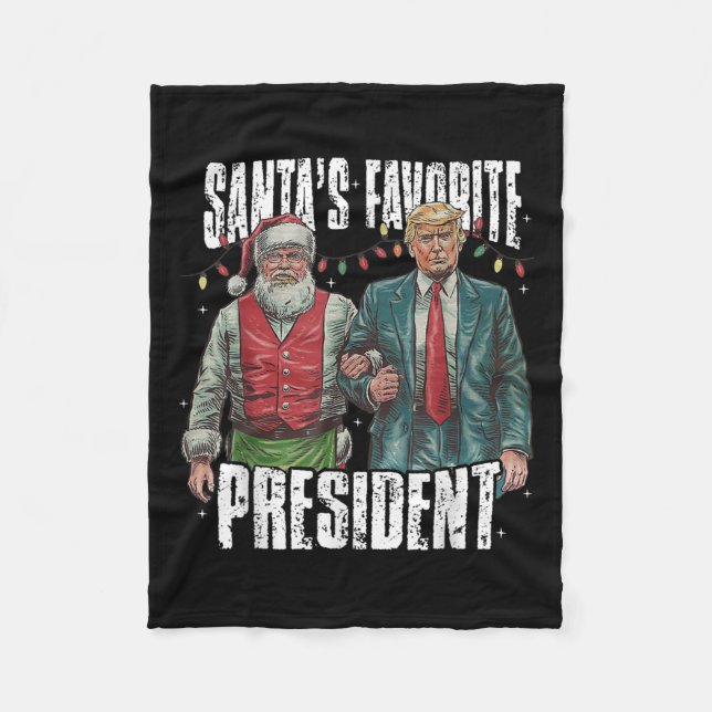 Trumps Lieblingspräsident Fleecedecke (Vorderseite)